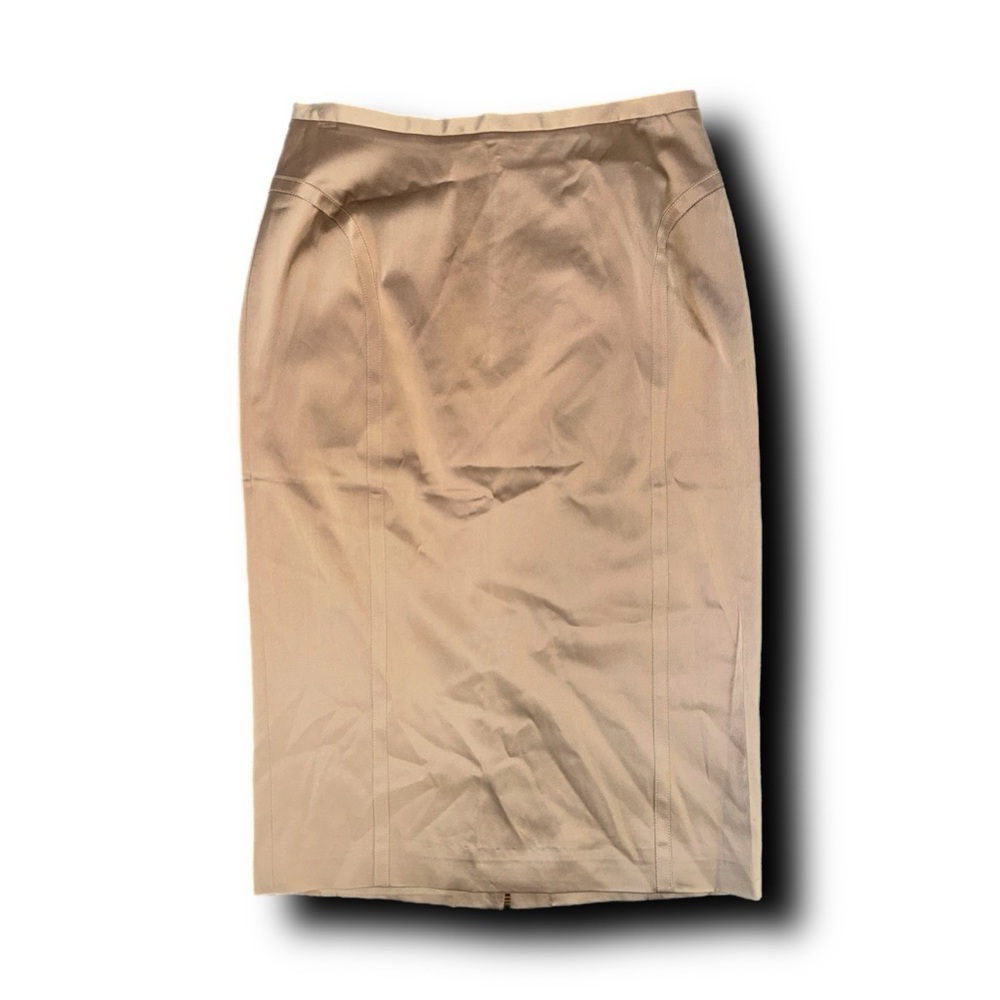 DD Collection Champagne Satin-Feel Pencil Skirt Mobwife Vibes